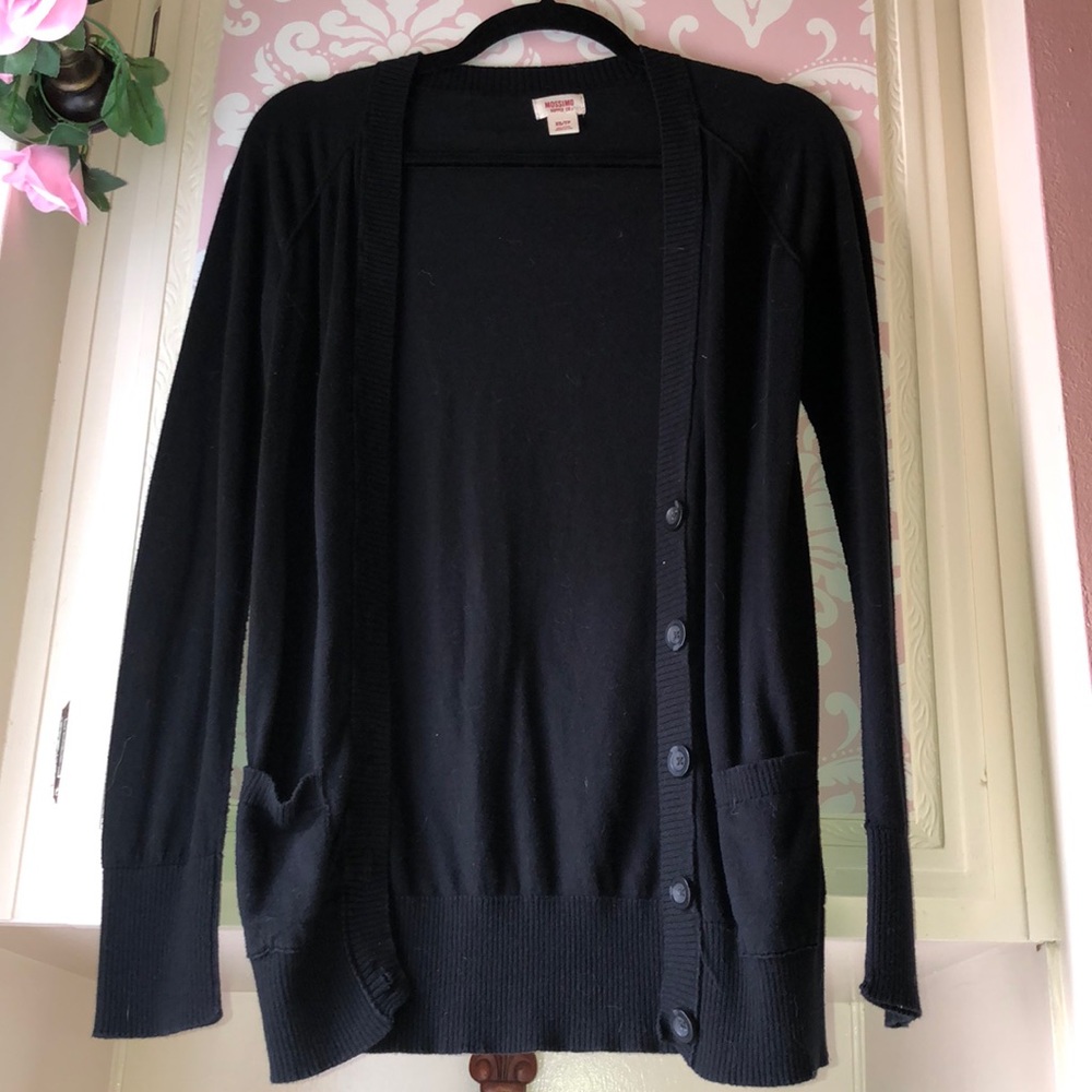 Mossimo Black Button Sweater - image 1